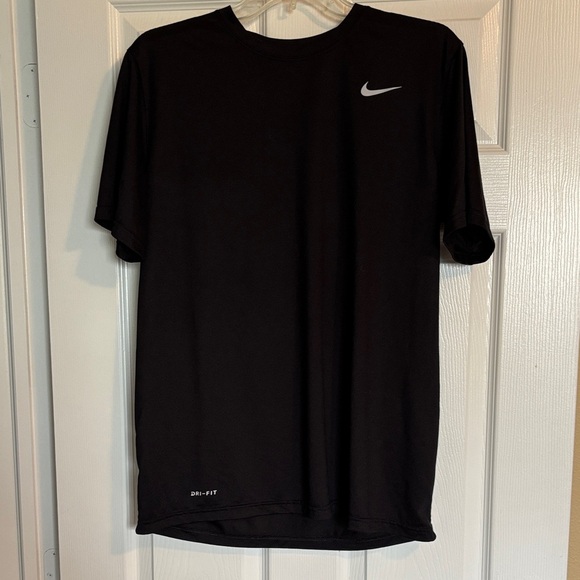Nike Dri-Fit men’s black short sleeve athletic shirt size large - Picture 1 of 8